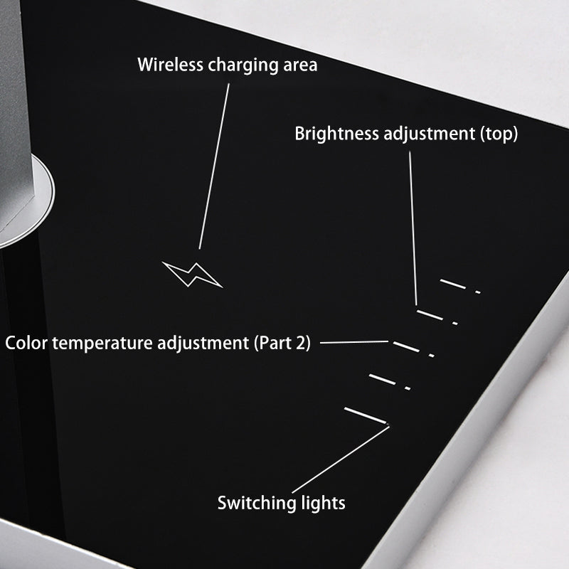 Aluminum Desk Wireless Charger Table Lamp