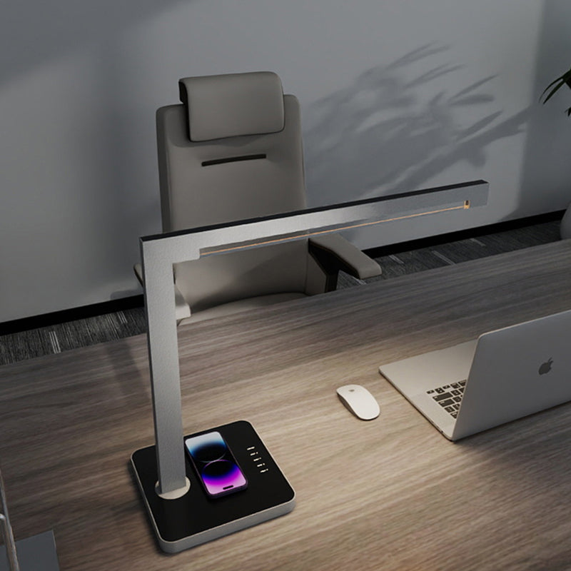 Aluminum Desk Wireless Charger Table Lamp