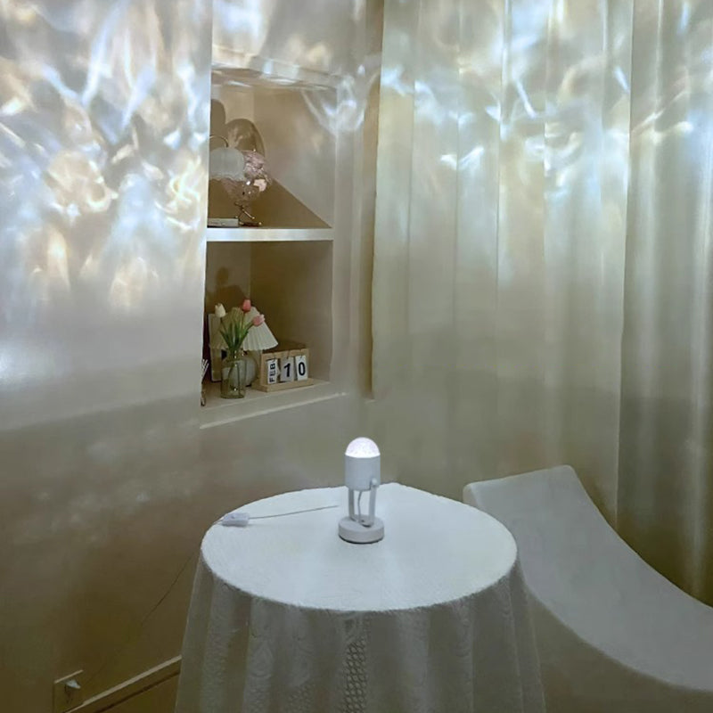 Water Ripple Cylinder Iron Table Lamp