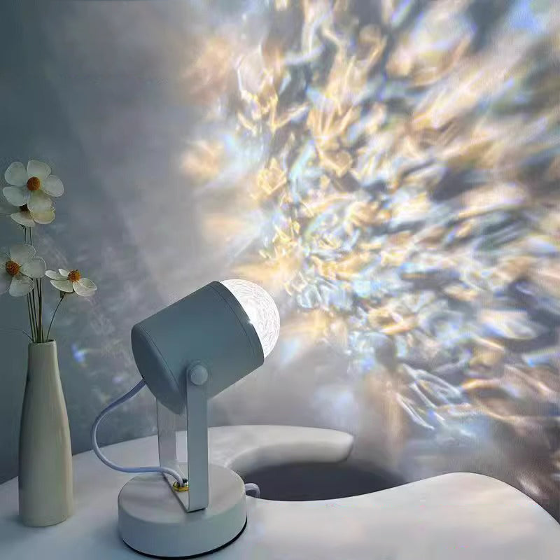 Water Ripple Cylinder Iron Table Lamp