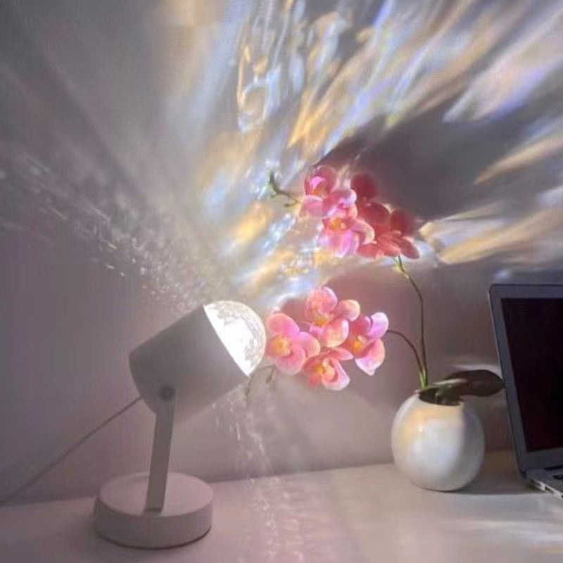 Water Ripple Cylinder Iron Table Lamp