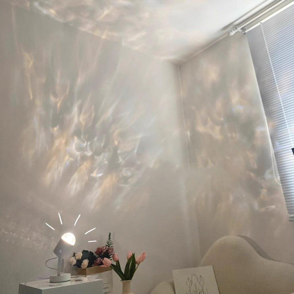 Water Ripple Cylinder Iron Table Lamp