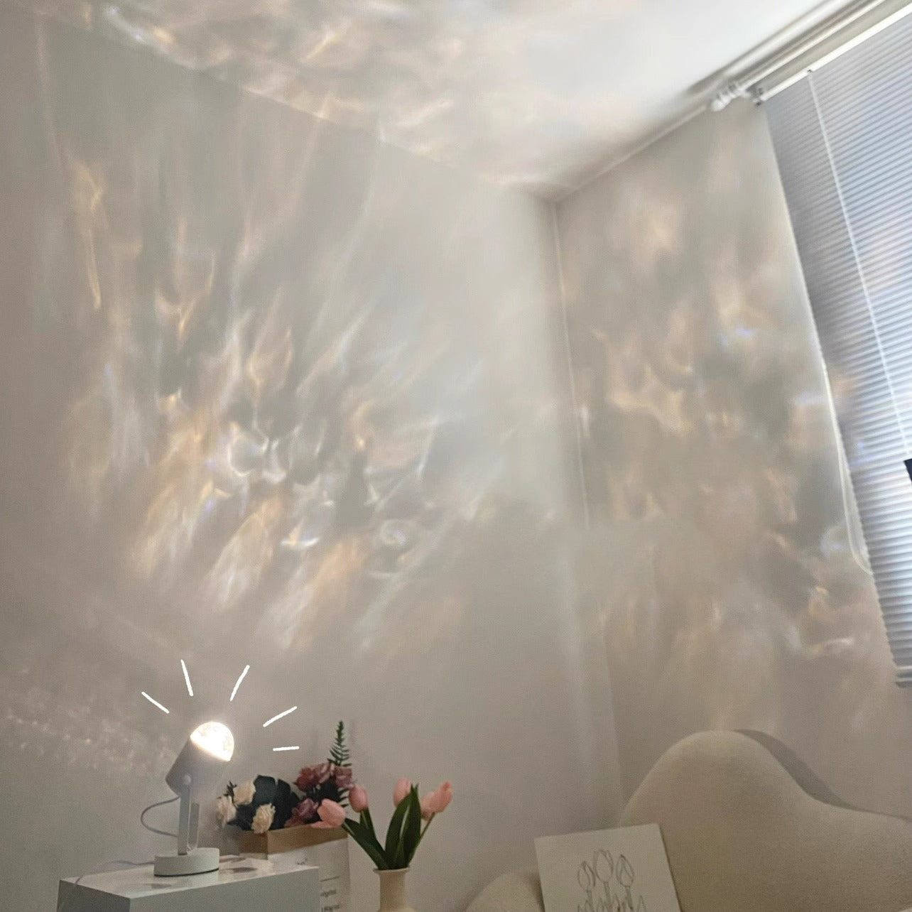Water Ripple Cylinder Iron Table Lamp