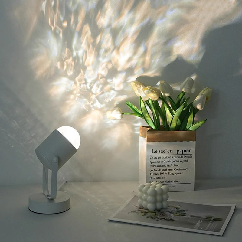 Water Ripple Cylinder Iron Table Lamp
