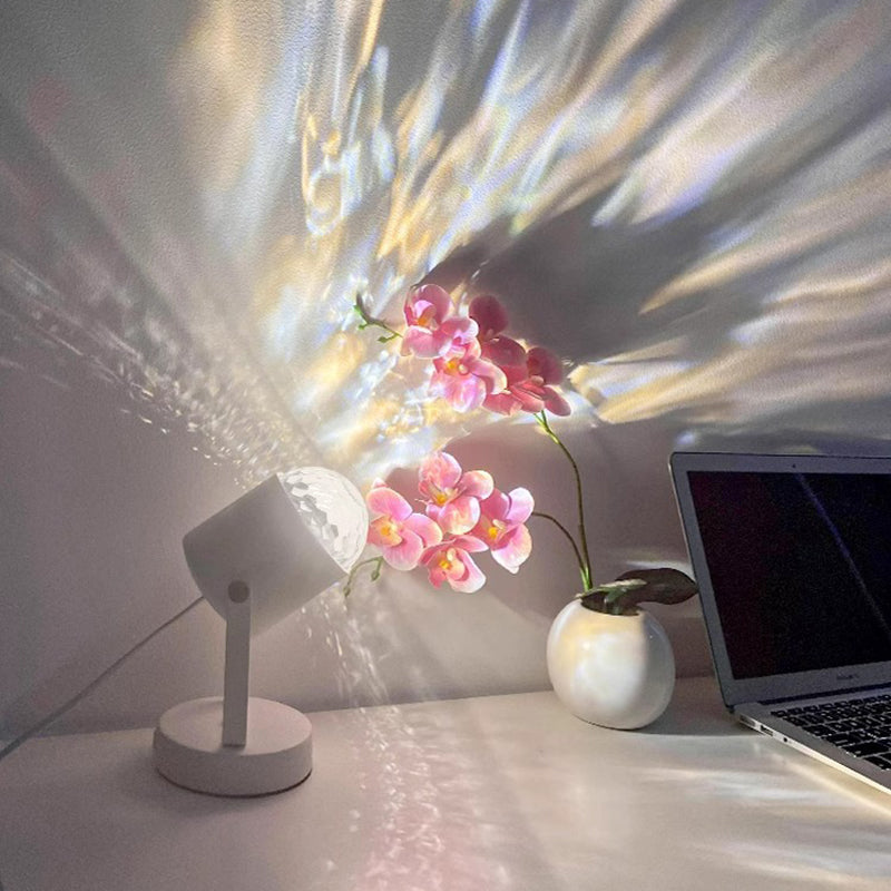 Water Ripple Cylinder Iron Table Lamp