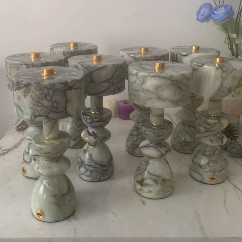 Aluminum Marble Table Lamp