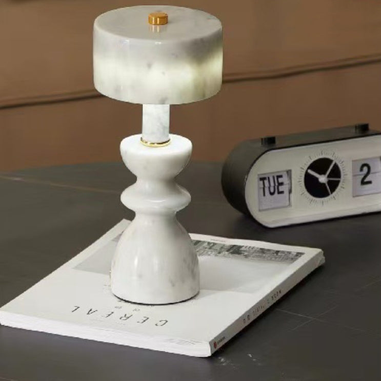 Aluminum Marble Table Lamp