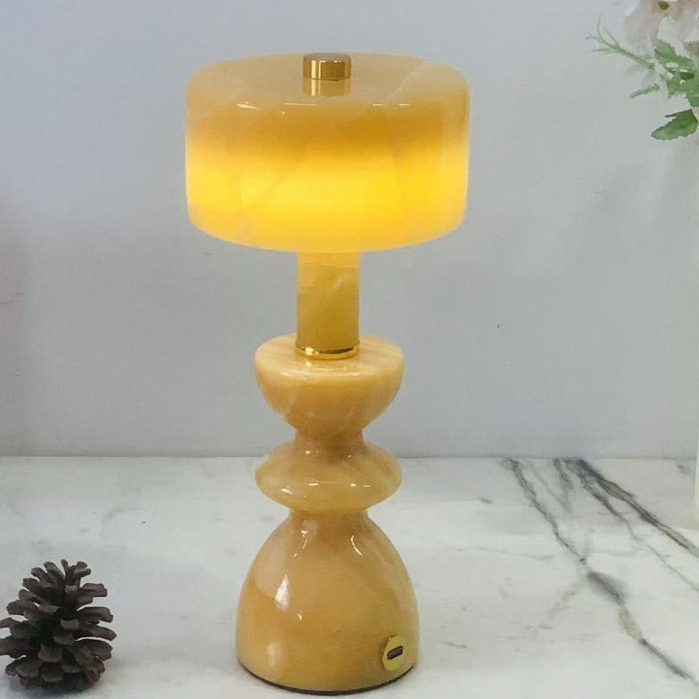 Aluminum Marble Table Lamp