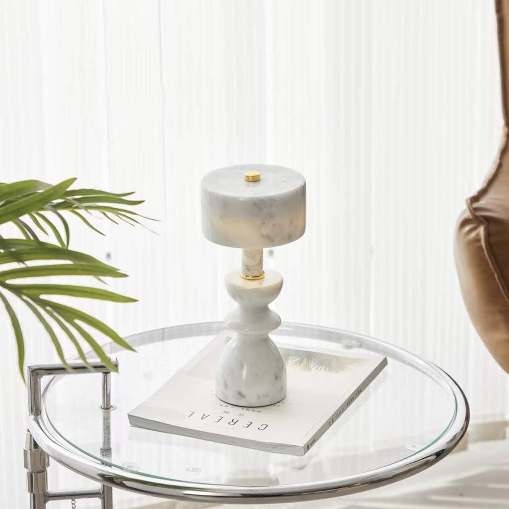 Aluminum Marble Table Lamp