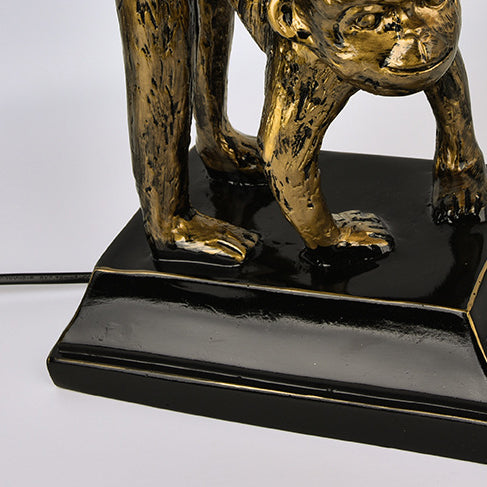 Monkey Copper Glass Bedroom Table Lamp