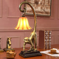 Monkey Copper Glass Bedroom Table Lamp
