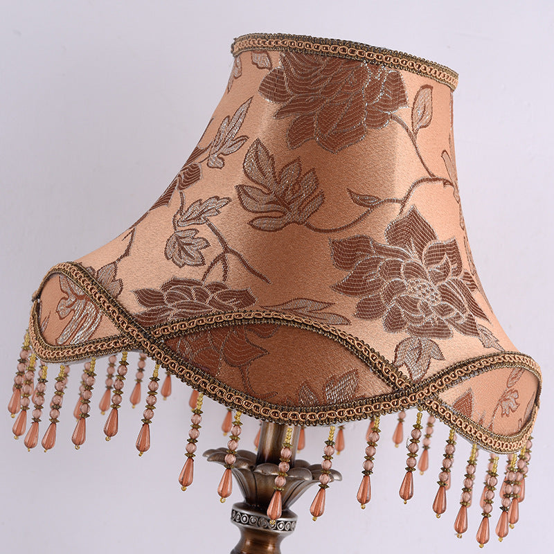 Hexagonal Resin Fabric Bedroom Table Lamp