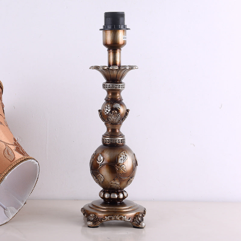 Hexagonal Resin Fabric Bedroom Table Lamp