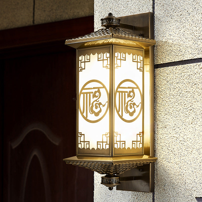 Rectangular Palace Lantern Full Outdoor Light