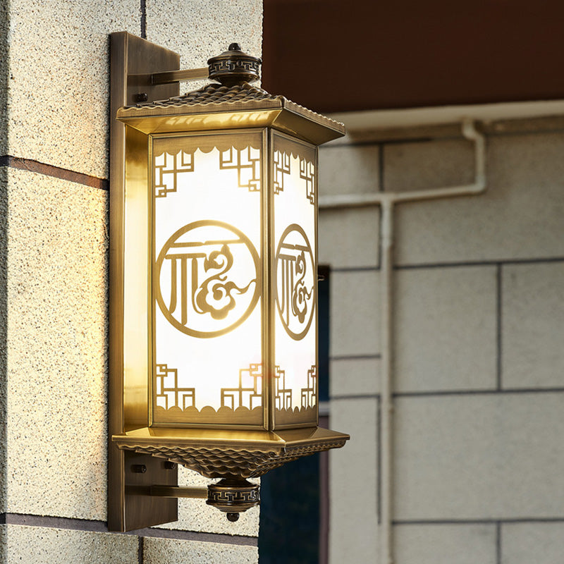 Rectangular Palace Lantern Full Outdoor Light