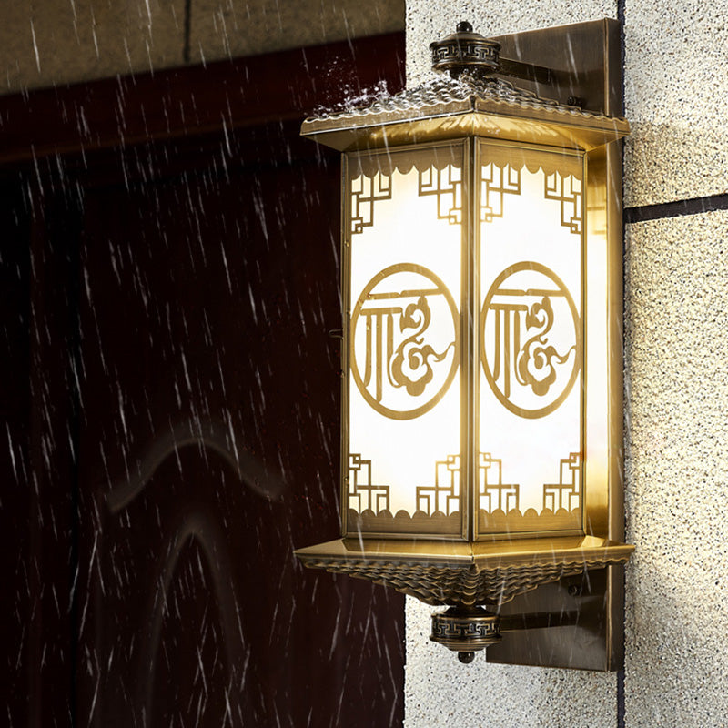 Rectangular Palace Lantern Full Outdoor Light