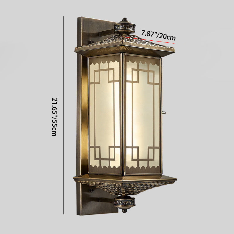 Rectangular Palace Lantern Full Outdoor Light