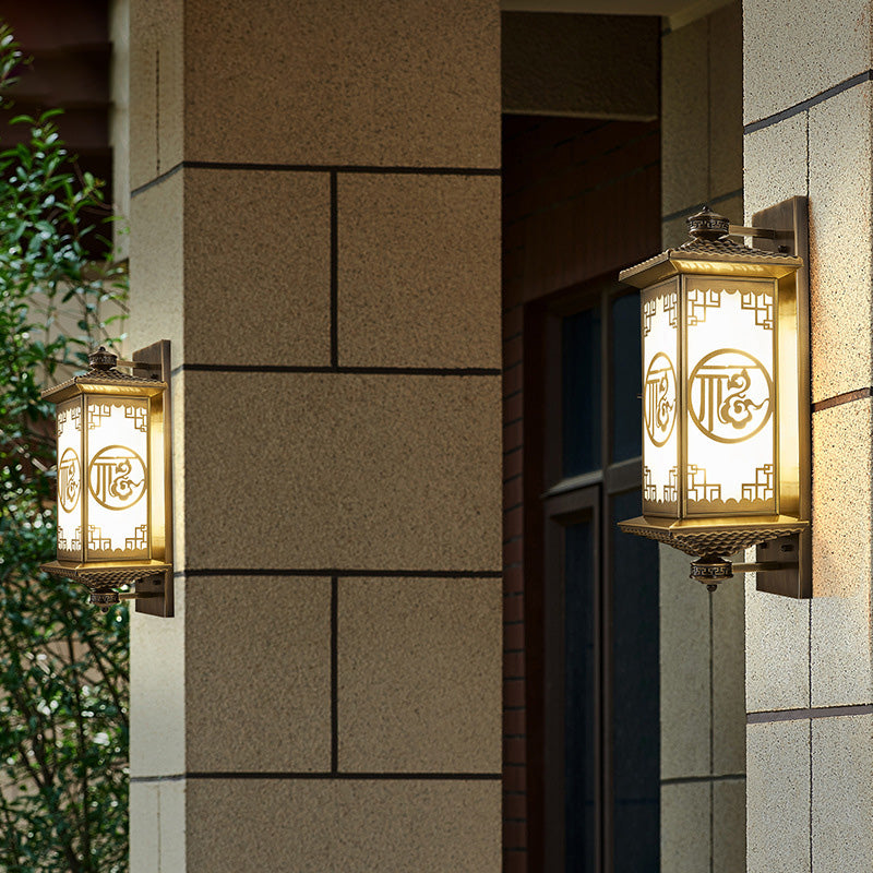 Rectangular Palace Lantern Full Outdoor Light