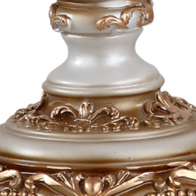 Drum Resin Fabric Living Table Lamp