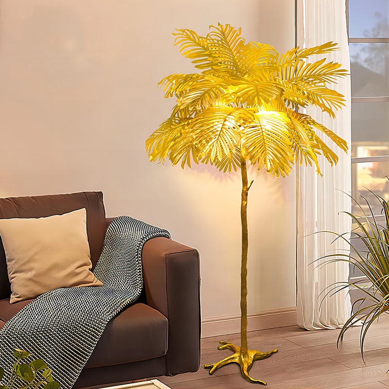 Nordic Tree Fabric Resin 5-Light Floor Lamp