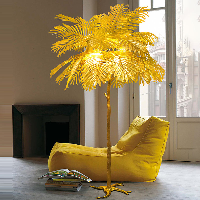 Nordic Tree Fabric Resin 5-Light Floor Lamp