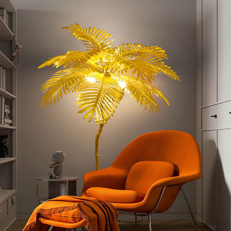 Nordic Tree Fabric Resin 5-Light Floor Lamp
