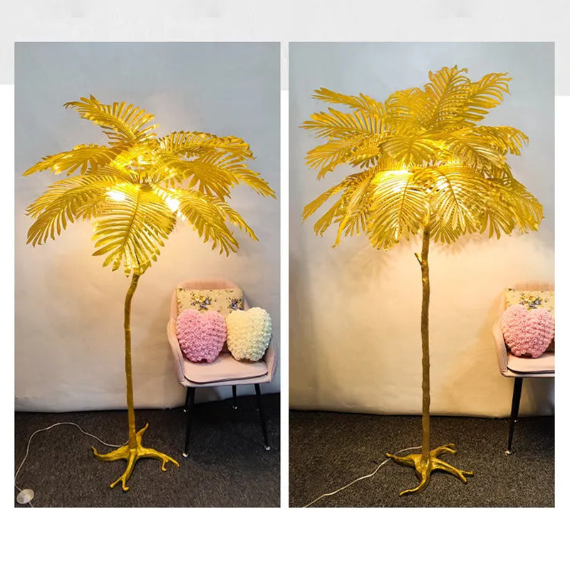 Nordic Tree Fabric Resin 5-Light Floor Lamp