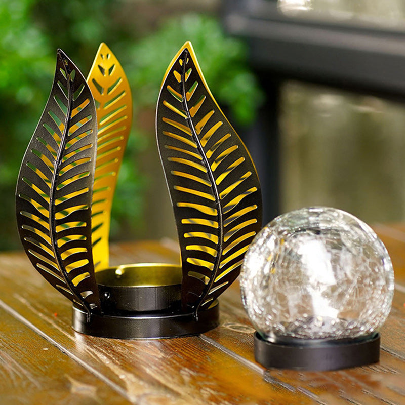 Leaf Iron Plastic Landscape Outdoor Light