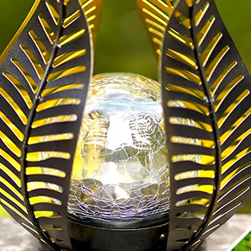 Leaf Iron Plastic Landscape Outdoor Light