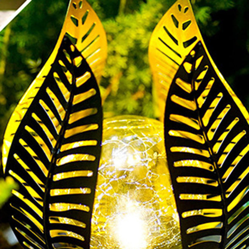 Leaf Iron Plastic Landscape Outdoor Light