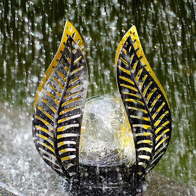 Leaf Iron Plastic Landscape Outdoor Light