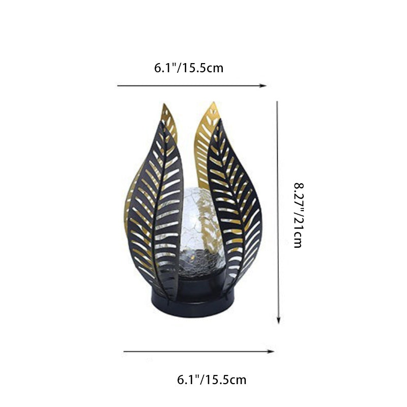 Leaf Iron Plastic Landscape Outdoor Light