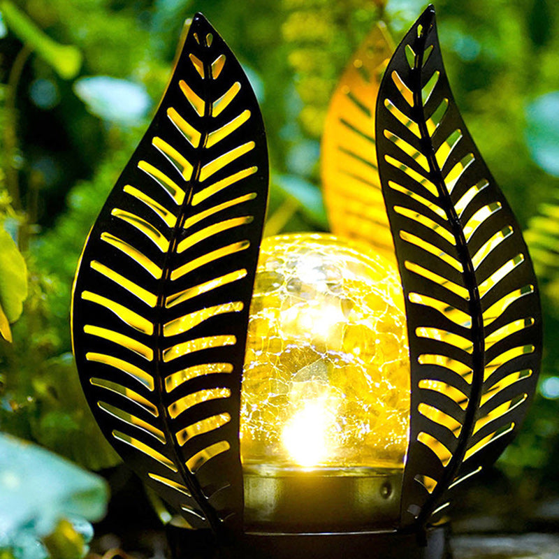 Leaf Iron Plastic Landscape Outdoor Light