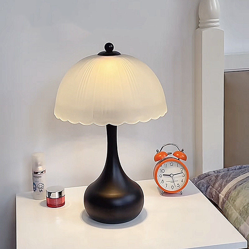 Dome Iron Glass Living Table Lamp