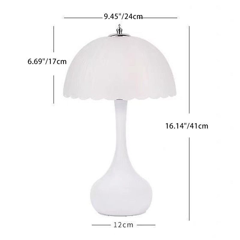 Dome Iron Glass Living Table Lamp