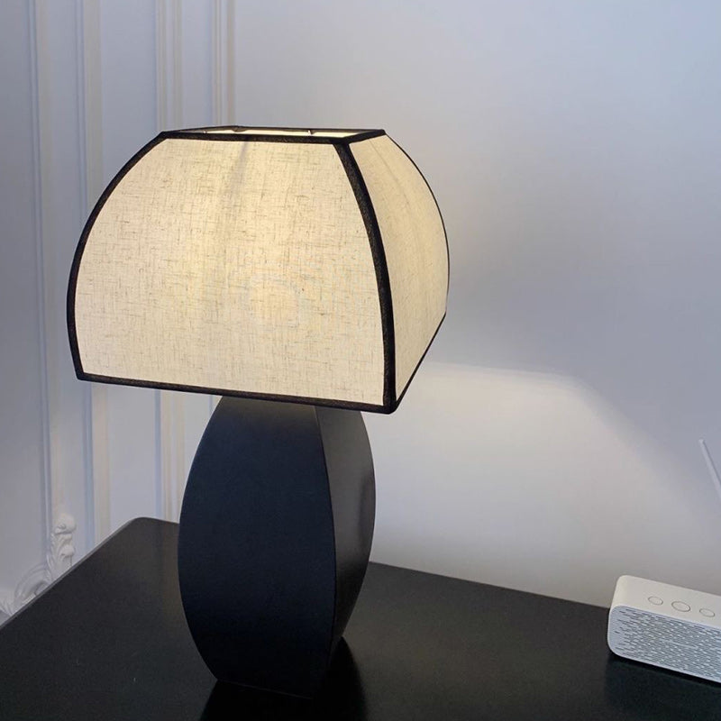 Drum Iron Fabric Living Table Lamp