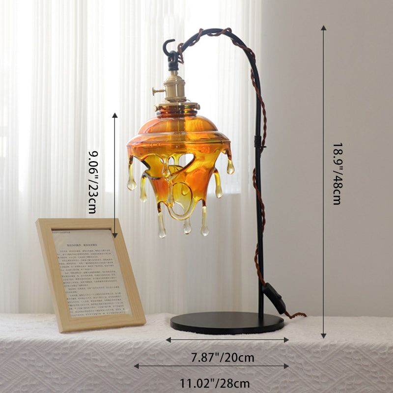 Dome Resin Copper Living Table Lamp