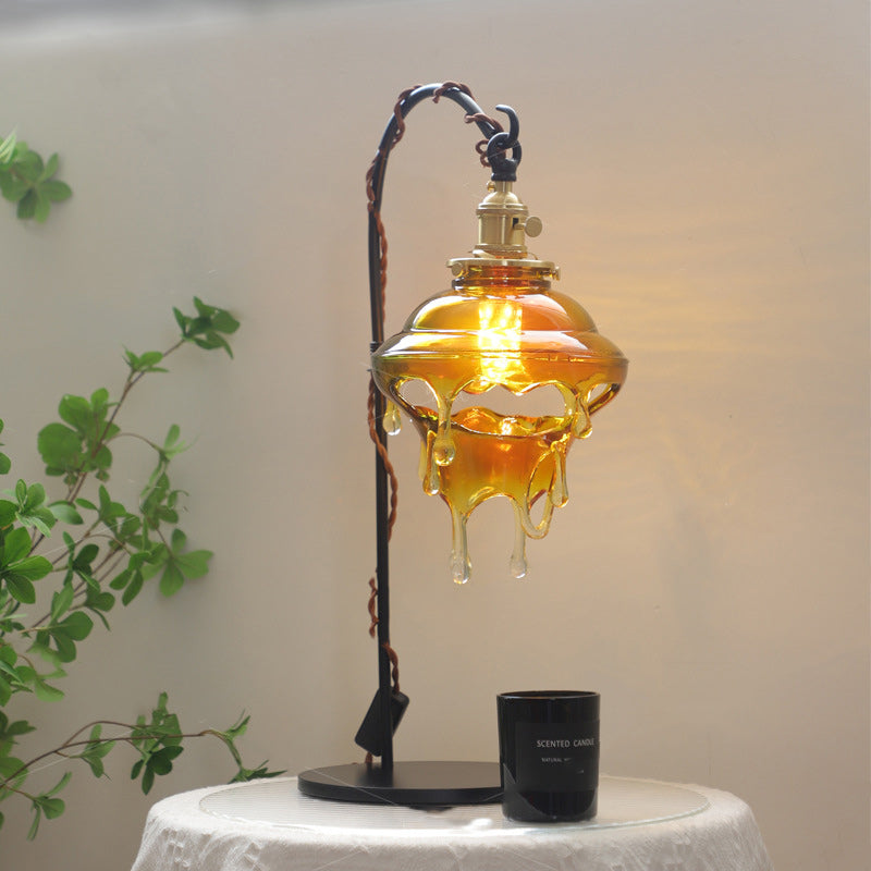 Dome Resin Copper Living Table Lamp