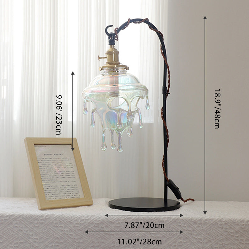 Dome Resin Copper Living Table Lamp