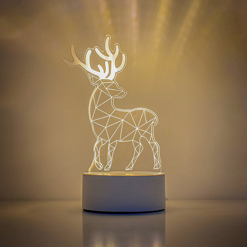 Rectangular Acrylic Living Room Table Lamp
