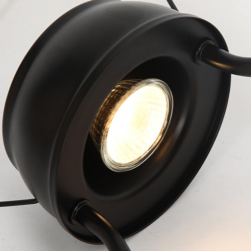 Column Steel Plastic Melting Table Lamp