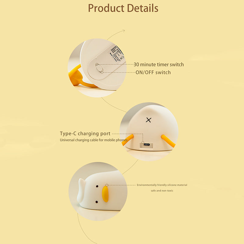 Duck Silicone Living Room Table Lamp