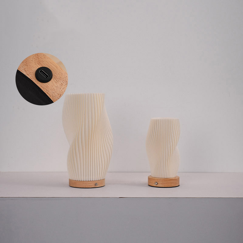 Column Plastic Living Room Table Lamp