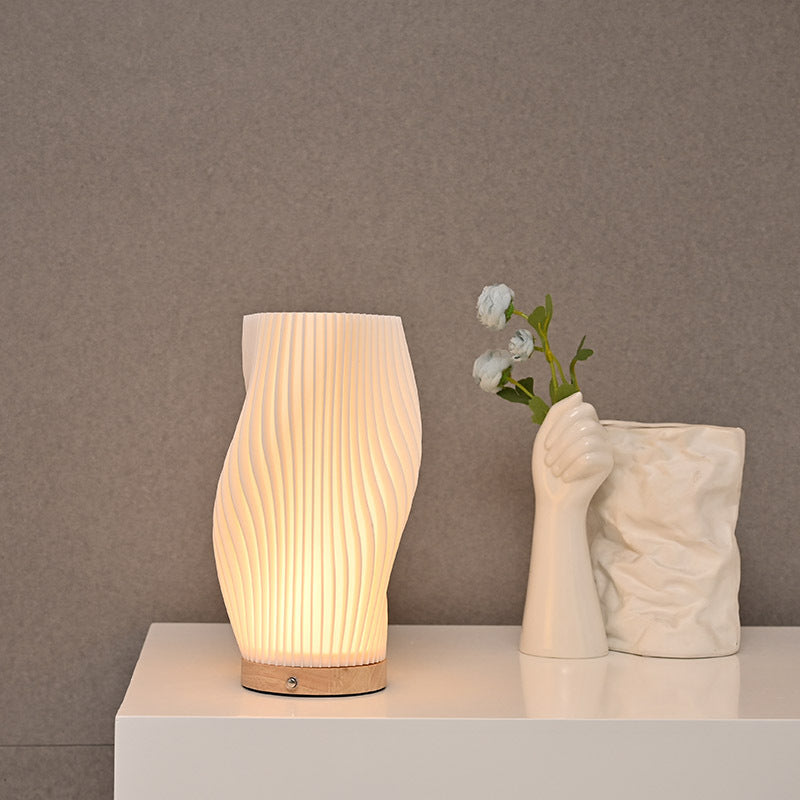 Column Plastic Living Room Table Lamp
