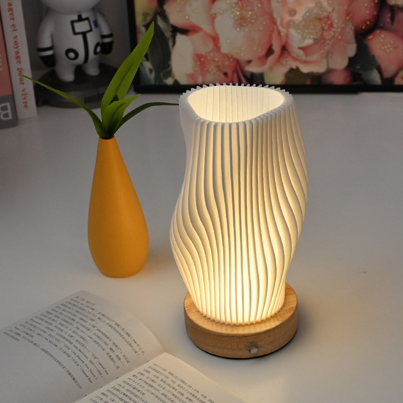 Column Plastic Living Room Table Lamp