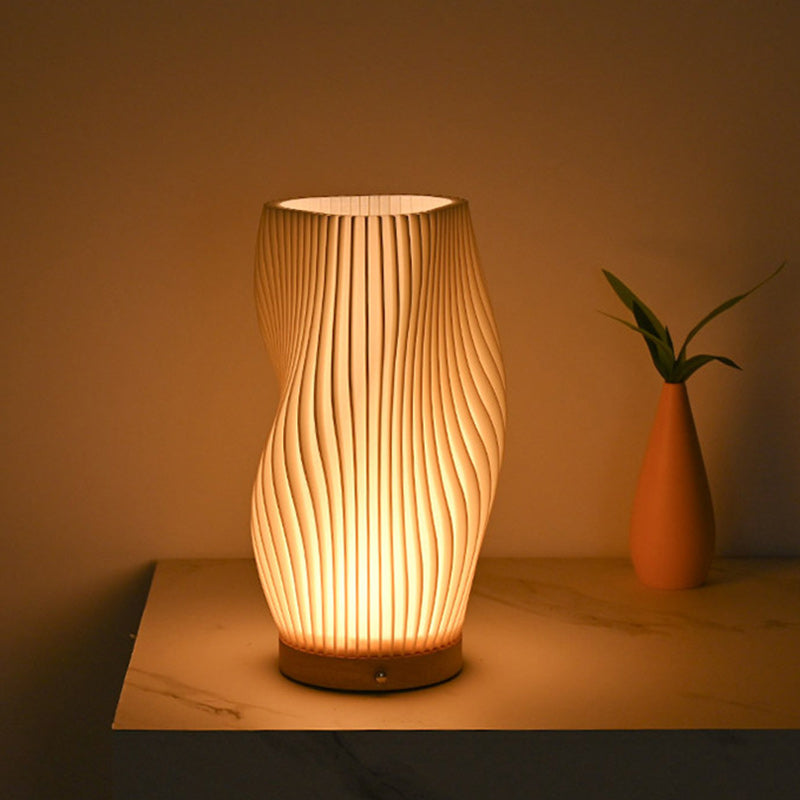 Column Plastic Living Room Table Lamp