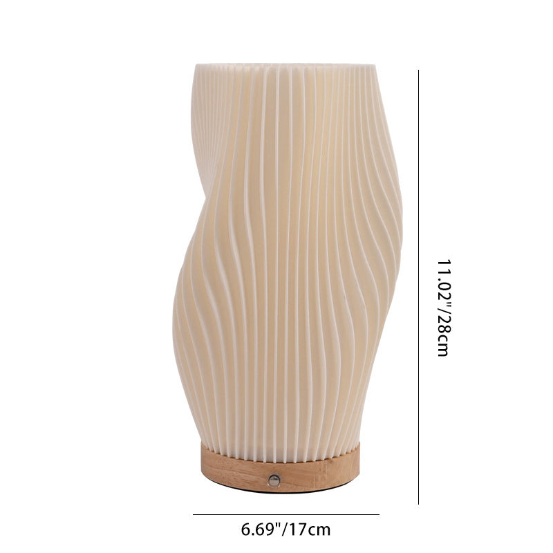 Column Plastic Living Room Table Lamp