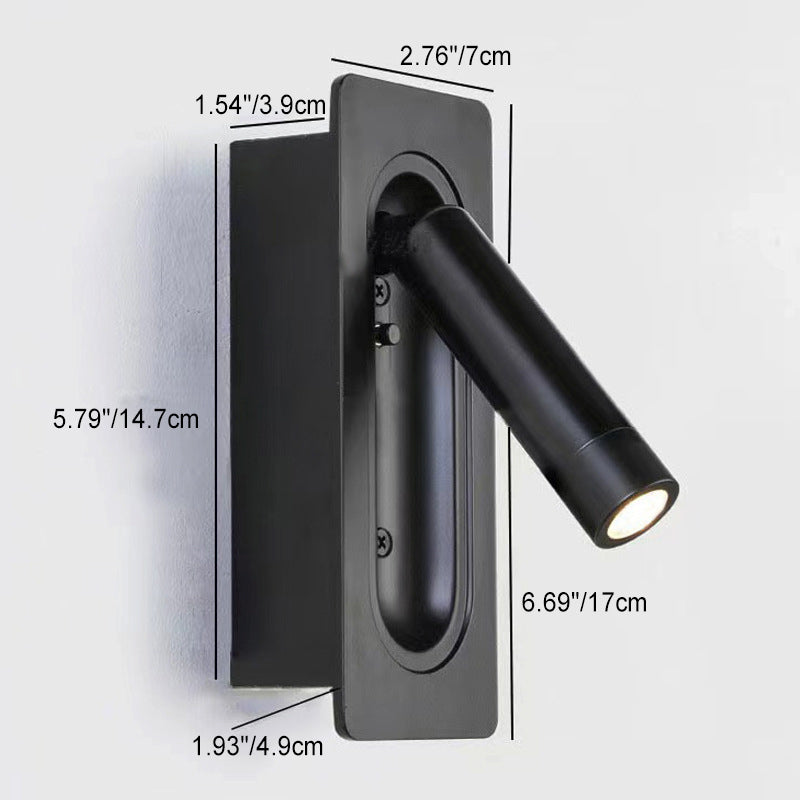 Column Steel Aluminum Living Wall Lamp
