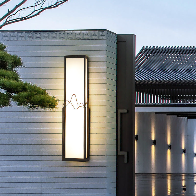 Stainless Steel Acrylic Rectangular Outdoor Light