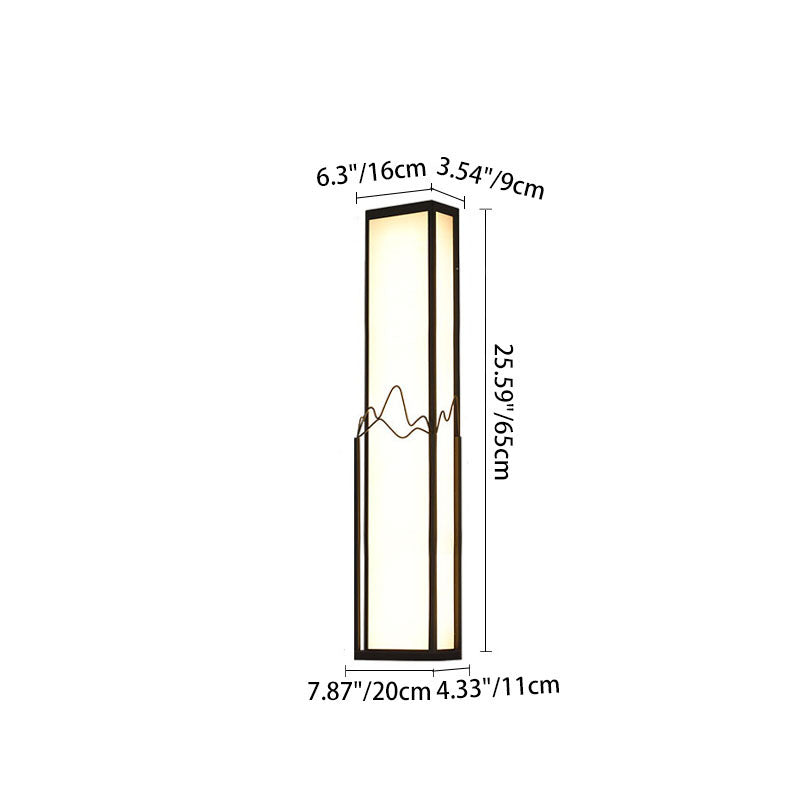 Stainless Steel Acrylic Rectangular Outdoor Light